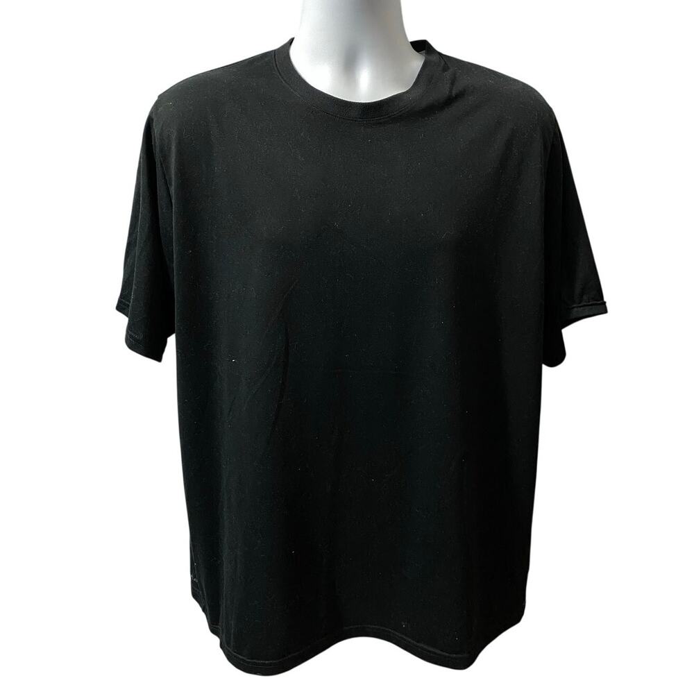 REEBOK BLACK ACTIVEWEAR SHIRT — Athletic Performance Tee Men's XL